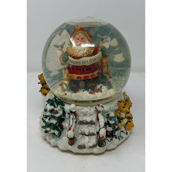 Christopher Radko Snow Globe Vtg Happy Holidays Christmas Limited Edition - Picture 1 of 3